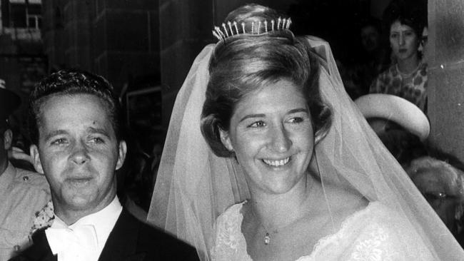 High hopes: Dawn Fraser with husband Gary Ware on their wedding day in 1965.