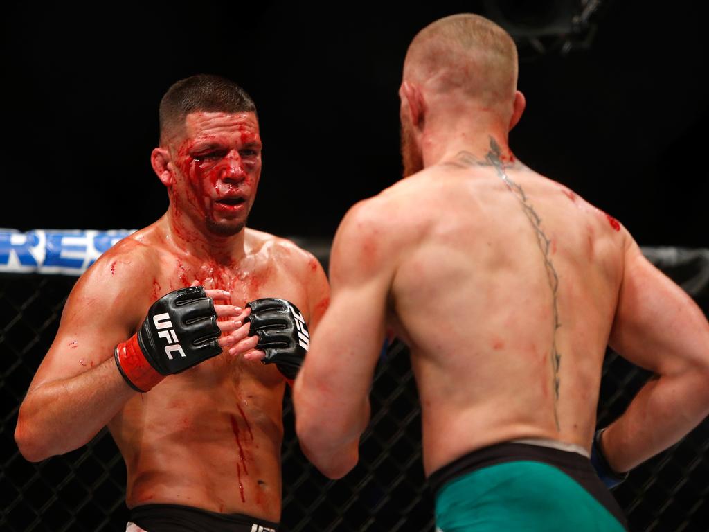 But if anything it only made McGregor more relatable and when he made a bloody mess of Diaz in a legendary rematch, his fame only grew further. (Photo by Steve Marcus/Getty Images)