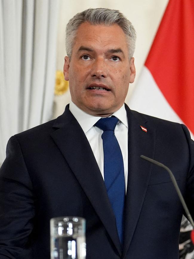 Austrian Chancellor Karl Nehammer. Picture: Jordan Pettit