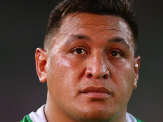 SYDNEY, AUSTRALIA - OCTOBER 06: Josh Papalii of the Raiders looks on during the 2019 NRL Grand Final match between the Canberra Raiders and the Sydney Roosters at ANZ Stadium on October 06, 2019 in Sydney, Australia. (Photo by Jason McCawley/Getty Images)