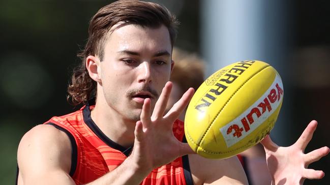 Essendon training at Metricon Stadium, Gold Coast. 29/07/2020.  Sam Draper of the Bombers  at training today   . Pic: Michael Klein