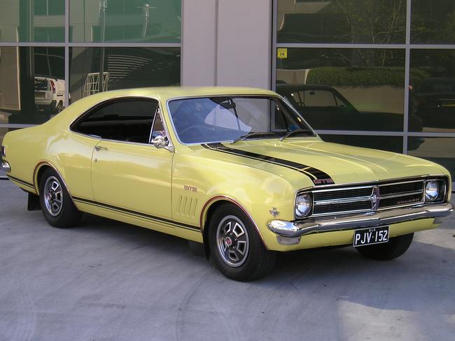 A 1968 Holden HK Monaro GTS, Holden’s first entry into the Australian motor car horsepower race. It won the annual Bathurst classic in 1968. Picture: News Corp Australia