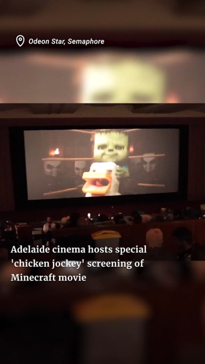 Popcorn flies at cinema’s special ‘chicken jockey’ screening of Minecraft