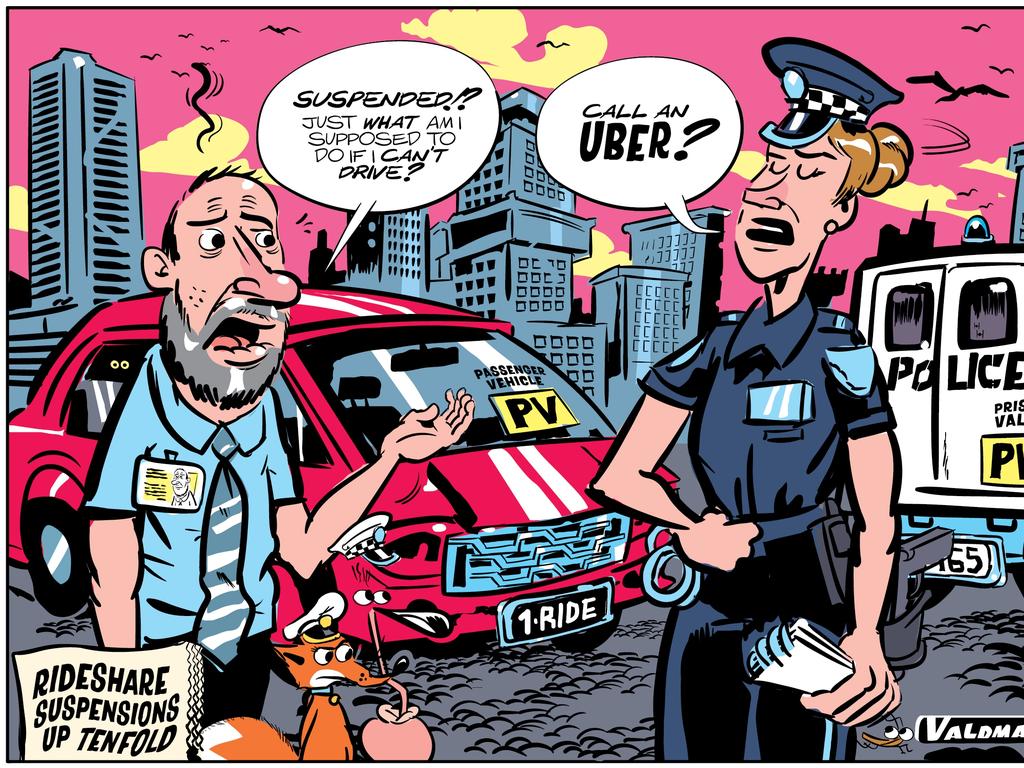 27 February. Rideshare suspensions up tenfold over three years