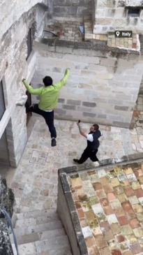 ‘Dumb’: Parkour act on old building slammed