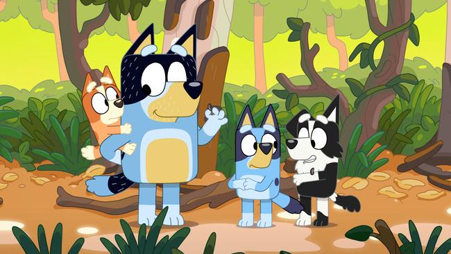 A still from "The Creek" episode of Bluey