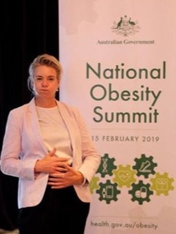 Senator Bridget McKenzie at the national obesity summit. Picture: Twitter