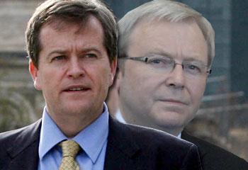 Private affair ... Bill Shorten, left, and Kevin Rudd.