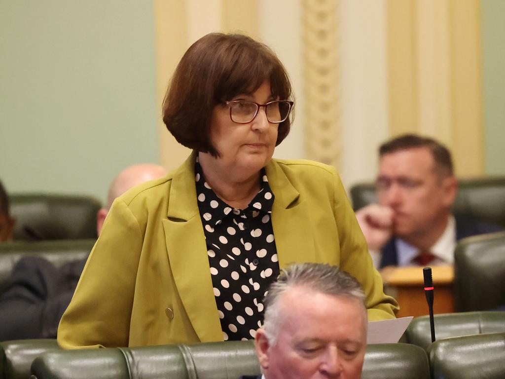 Julieanne Gilbert MP, Qld parliament Question Time, Brisbane. Picture: Liam Kidston