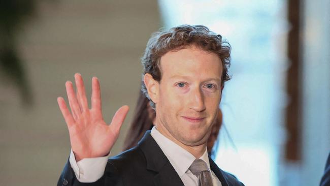 Meta boss Mark Zuckerberg as he enters the Japanese prime minister's office during his visit to Tokyo. Picture: JIJI Press/AFP