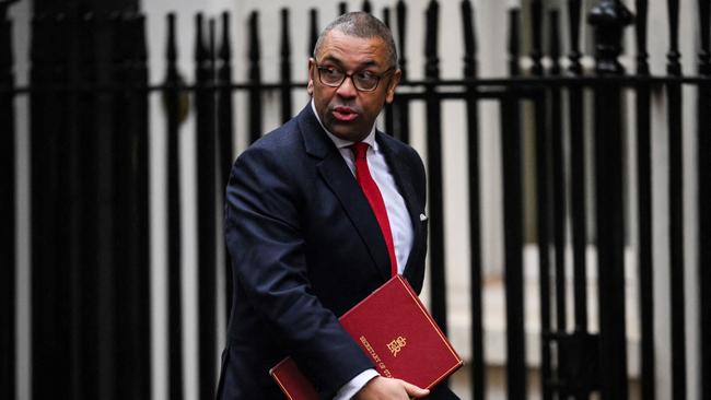 British Foreign Secretary James Cleverly is due to meet Maros Sefcovic, the EU’s chief negotiator, for the second time this month. Picture: AFP