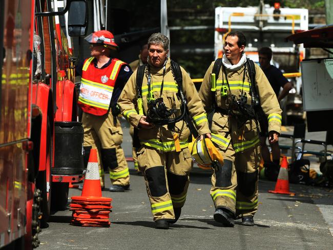 Four people were hospitalised following the chemical spill. Picture: Toby Zerna