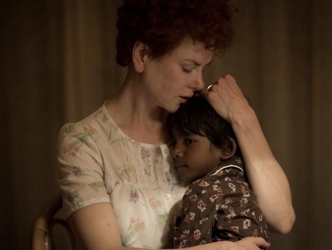 Nicole Kidman and Sunny Pawar appear in a scene from Lion. Picture: Mark Rogers/The Weinstein Company via AP