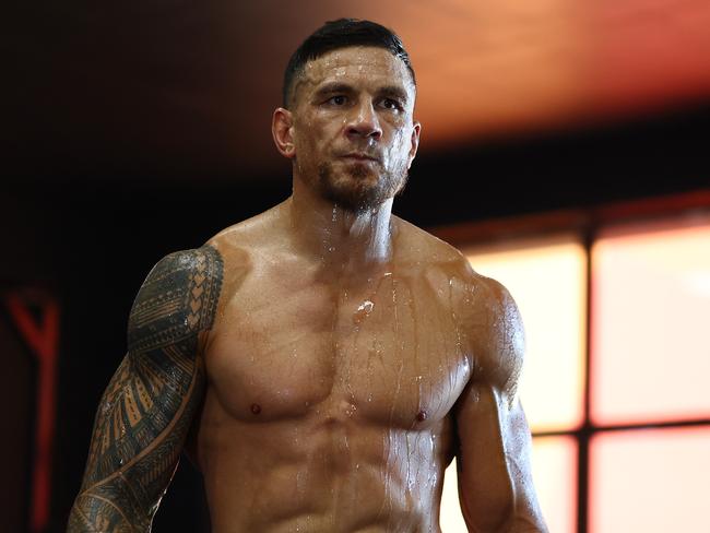 GOLD COAST, AUSTRALIA - MAY 22: Sonny Bill Williams during a training session at Opetaia boxing on May 22, 2025 in Gold Coast, Australia. (Photo by Chris Hyde/Getty Images)