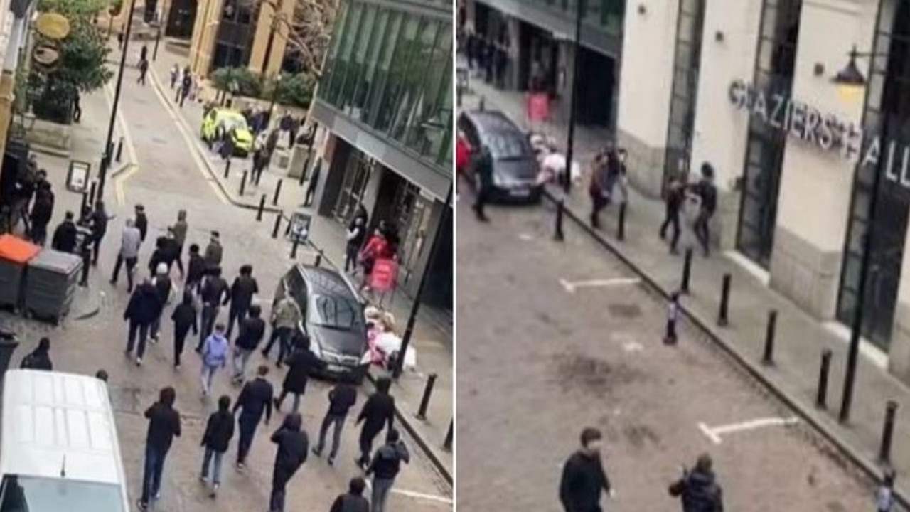 Football fans street fight in London | The Courier Mail