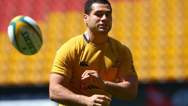 George Smith during this mornings Wallaby's captain's run in preparation for Saturday's Tri Nations decider at Suncorp Stadium .