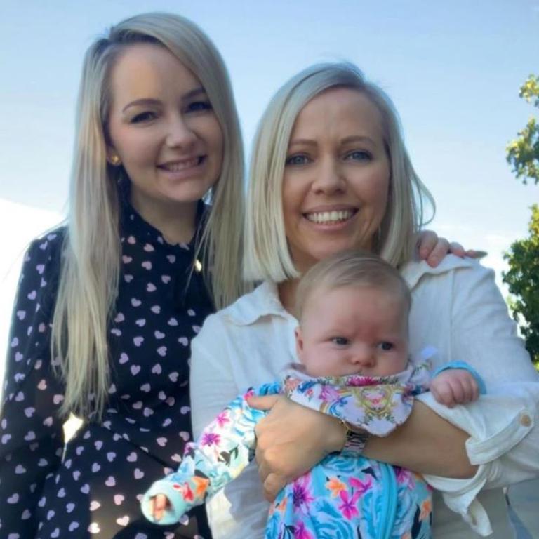 Former My Kitchen Rules contestants Carly Saunders and Tresne Middleton have shared the warning signs of the deadly disease that killed their infant daughter. Picture: Instagram