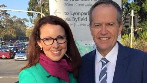 Labor candidate Lyndal Howison, with former federal opposition leader Bill Shorten.