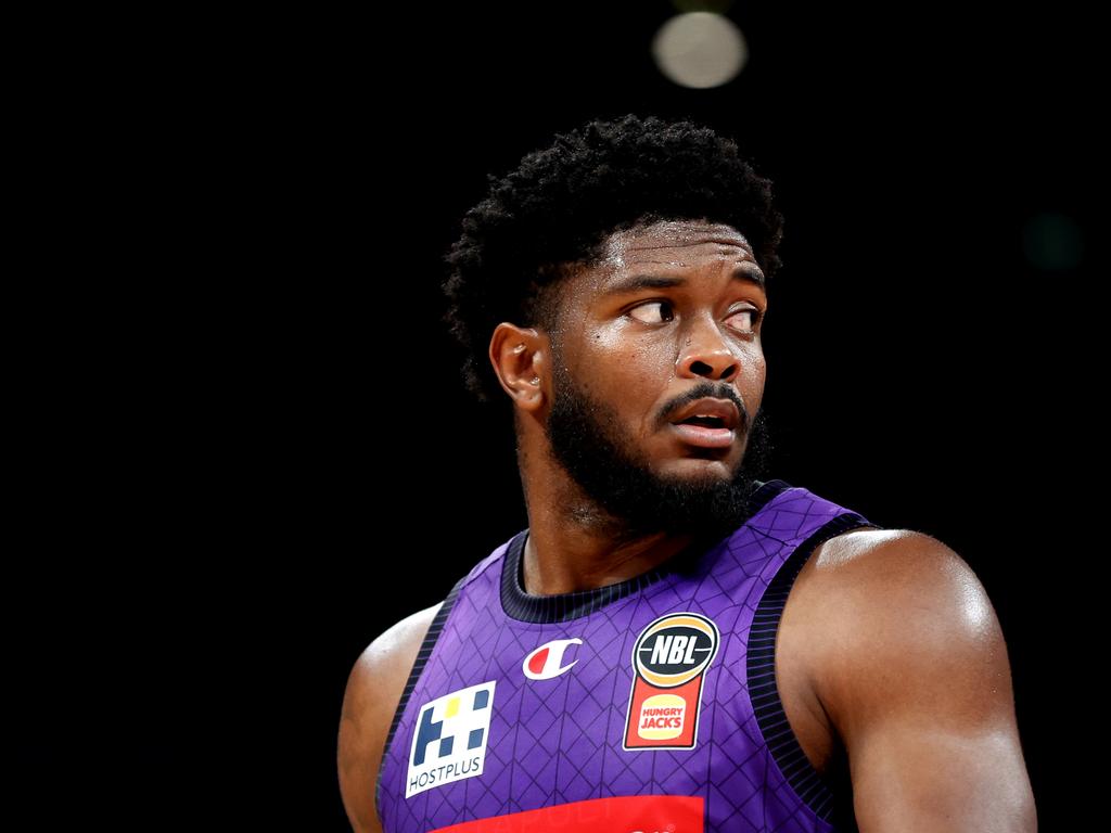 Former NBA star Cameron Oliver was sensationally benched for the entire second half in the Kings’ blowout loss to Adelaide. Picture: Getty Images