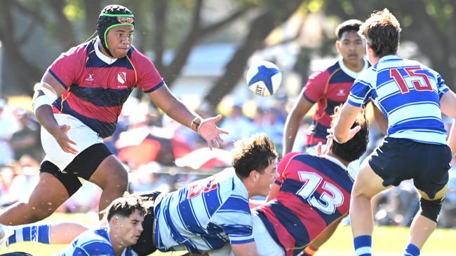 GPS first XV rugby grand final, Nudgee College Vs BSHS. Saturday September 7, 2024. Picture, John Gass