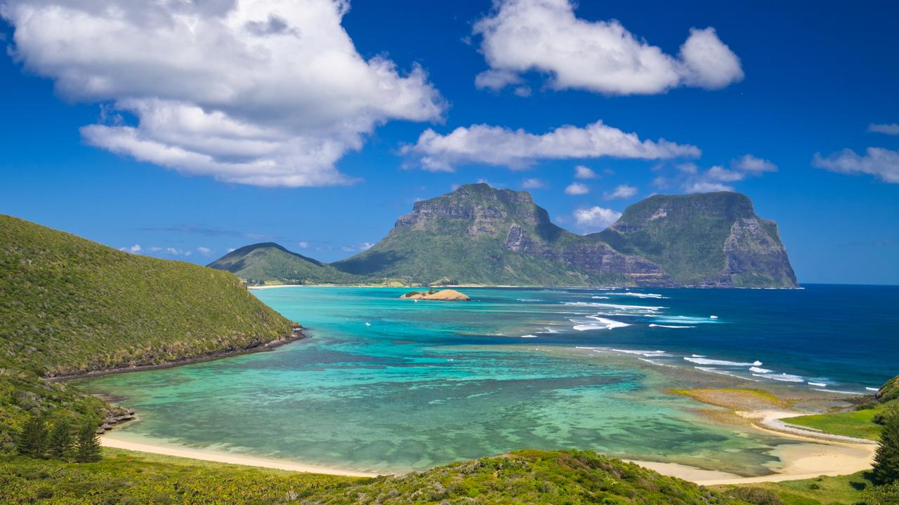 The stunning lagoon towered by Mount Lidgbird and Mount Gower. Picture: istock