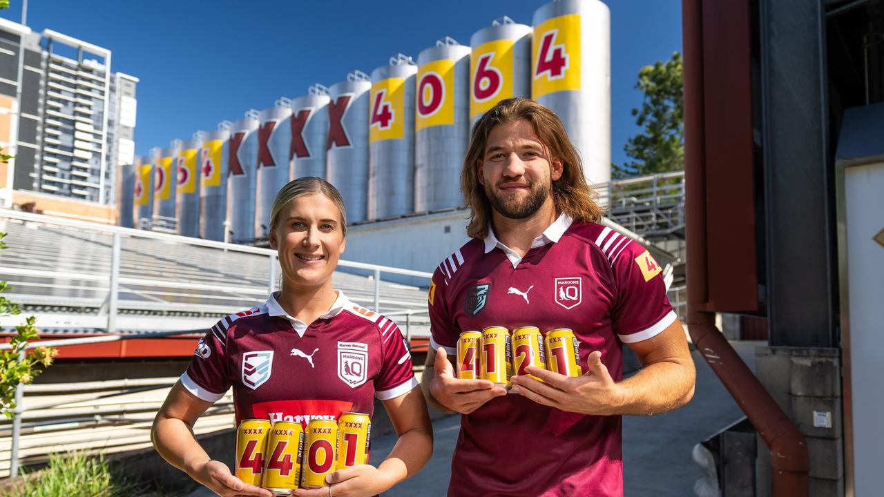 Shenae Ciesiolka and Pat Carrigan are the ambassadors for the XXXX GOLD Pride In Your Origin campaign.