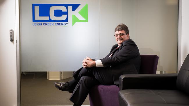 Leigh Creek Energy executive chairman Justyn Peters.