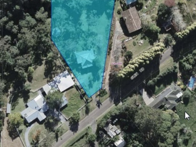 Aerial view of the proposed drug and alcohol rehab centre at Glen Rd, Ourimbah