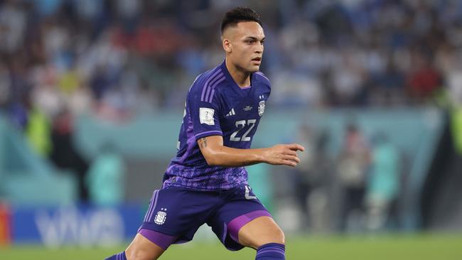 Argentina’s Lautaro Martinez. Picture: Catherine Ivill/Getty Images