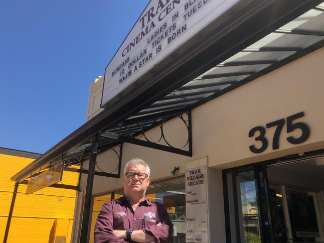 Grimaldi's manager Steve Fahy said clientele at his cafe next door had dropped off significantly since the Trak Cinema closed. Picture: AAP/Ben Cameron.