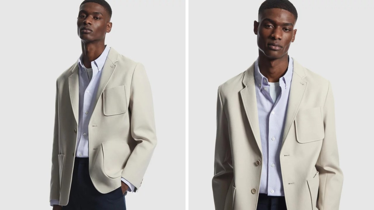 COS Regular Fit Twill Blazer. Picture: THE ICONIC.