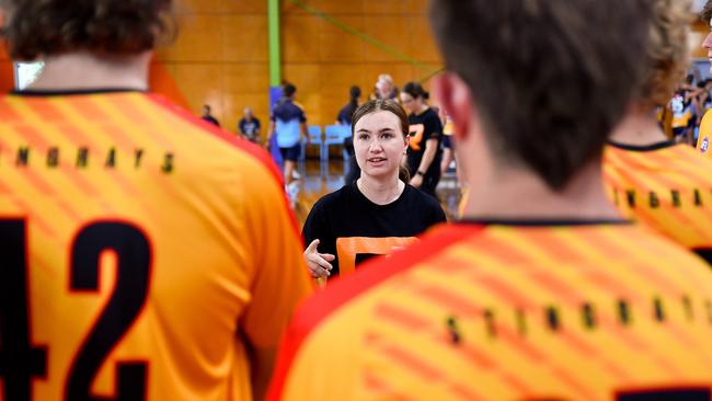 Dandenong Stingrays players in action during the 2023 Coates Talent League Boys Testing Day. (Photo by Josh Chadwick/AFL Photos via Getty Images)