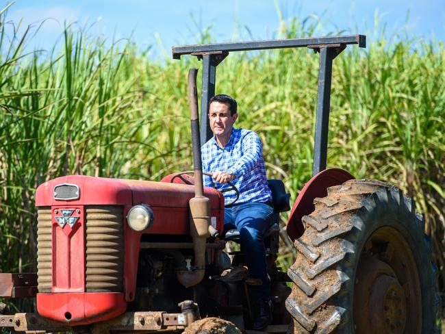 David Crisafulli is the current leader of the Opposition in Queensland, holding office as the leader of the Liberal National Party since November 2020. Pictured here on his parents cane property at Lannercost, just inland from Ingham, North Qld. Picture: Scott Radford Chisholm