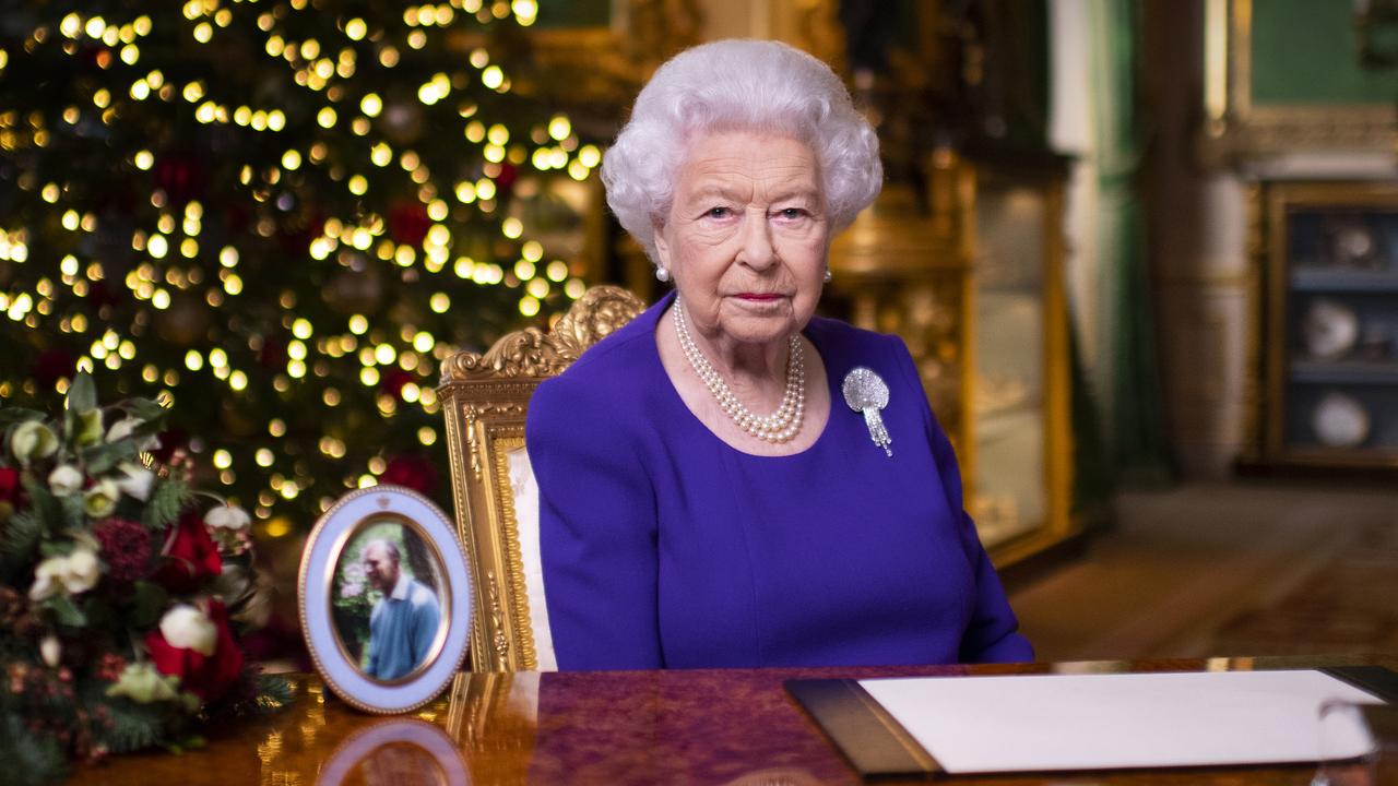 Queen Elizabeth II during her annual Christmas broadcast in Windsor Castle. Picture: Victoria Jones/Getty