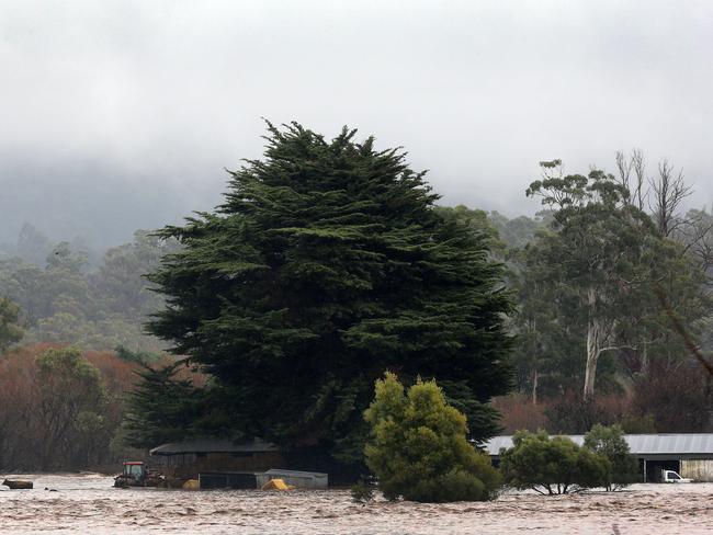 Flooding at Latrobe in the state’s North-West. Picture: CHRIS KIDD