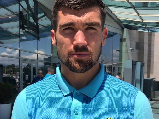 Mat ryan of the Socceroos in Sochi