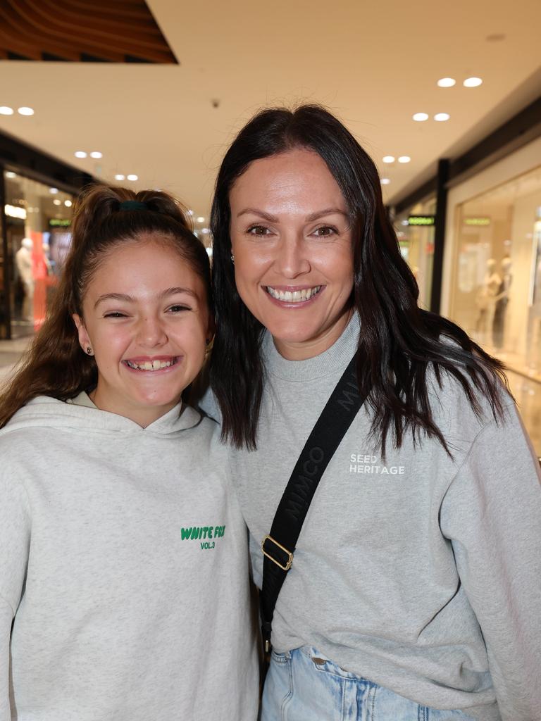 Cody Simpson fan socials at a meet-and-greet at Robina Town Centre outside Myer. 1: Kelly Steen &amp; Willow Steen Picture Glenn Hampson