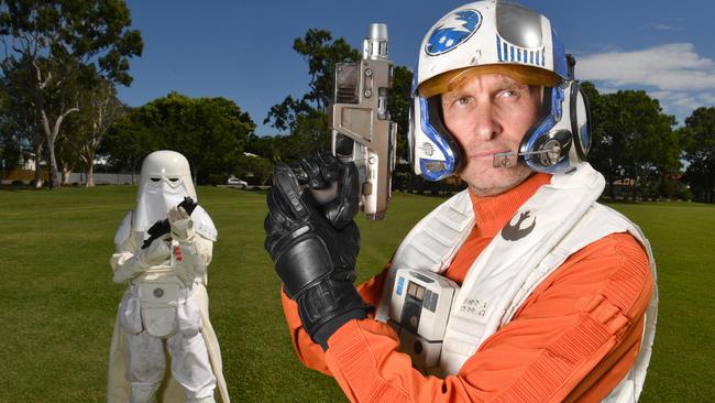 Louise Walters from the 501st Legion and Daniel Spenser from Rebel Legion are set for the Townsville Pop Fest. Picture: Evan Morgan