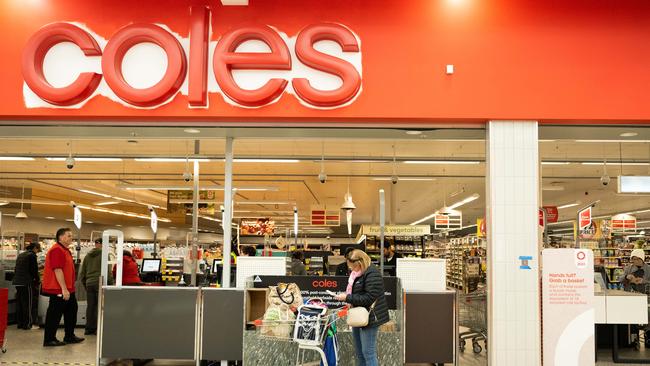 A Coles spokesman credited their profit margins on increases to supply chain efficiencies and other measures. Picture: NCA NewsWire/ Morgan Sette