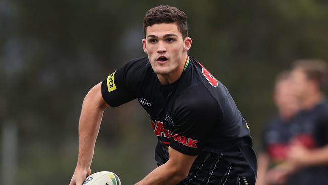 Nathan Cleary finally gets the chance to work under his dad. (Brett Costello)