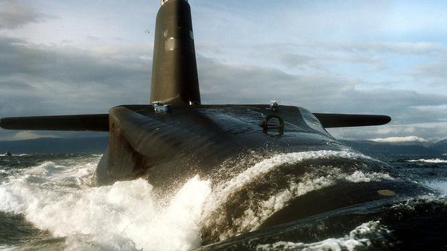 British nuclear submarine HMS Vanguard. Picture: AFP