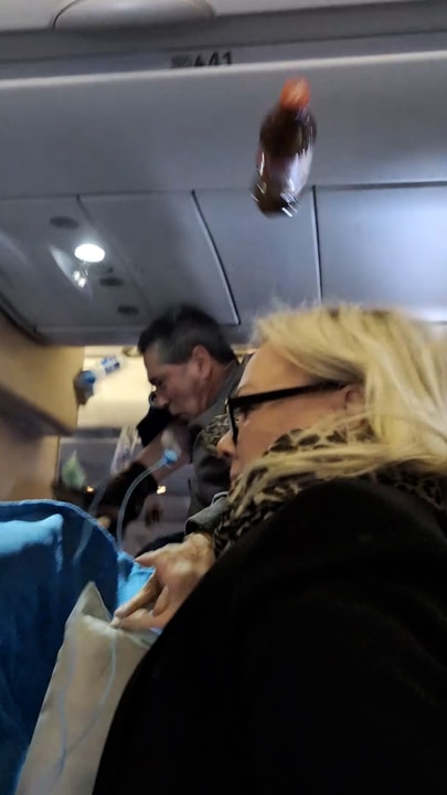 Severe turbulence terrifies plane passengers