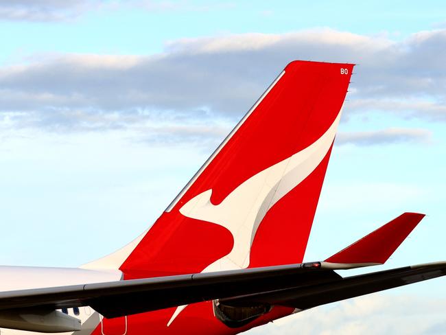 BRISBANE AUSTRALIA THURSDAY 19TH DECEMBER 2024 Generic picture of a QANTAS plane at the Brisbane International Airport Picture David Clark