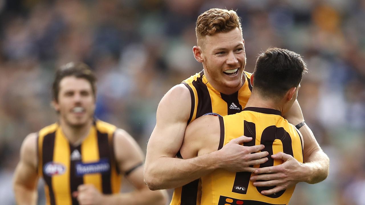 Tim O’Brien will remain at Hawthorn until the end of 2021. Photo: Dylan Burns/AFL Photos via Getty Images.