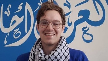 Monash academic Elliot Dolan-Evans has pro-Palestine material that has intimidated Jewish students. Picture: Supplied