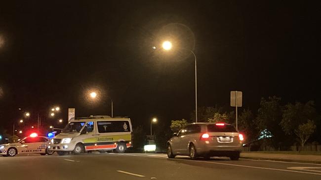 Police and ambulance crews on scene. Picture: Chloe Whelan