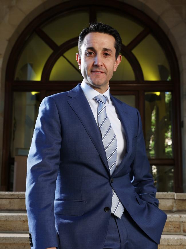 Leader of the Opposition David Crisafulli, Parliament House. Picture: Liam Kidston