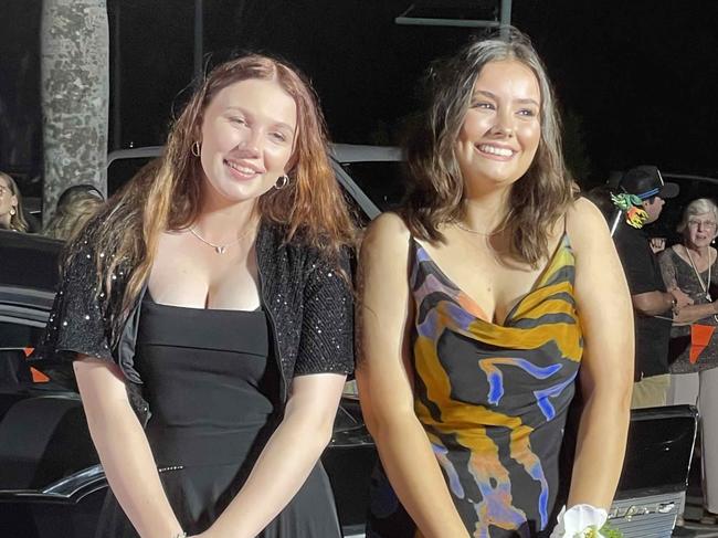 Students on the red carpet of the 2023 Xavier College School Formal at the Hervey Bay Boat Club