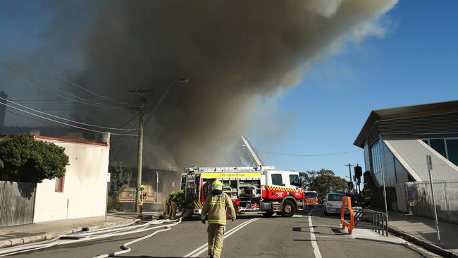 One resident said it was a freak accident caused by an angle grinder. Picture: Richard Dobson