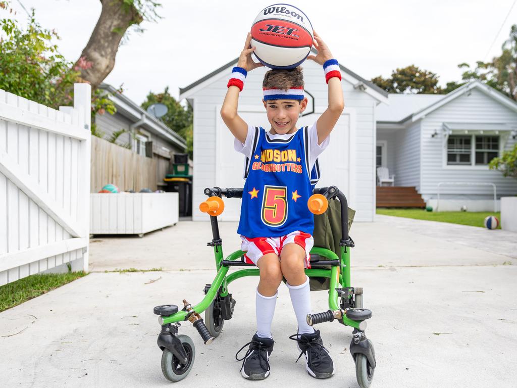 The Daily Telegraph Friday 31 January 2025
Mt Kosci Basketball Boy - Hudson

9 year old Hudson has be diagnosed with cerebral palsy he is now doing a climb at Mount Kosciusko and attempting the worlds height basketball trick shot  to raise money for cerebral palsy. Picture Thomas Lisson